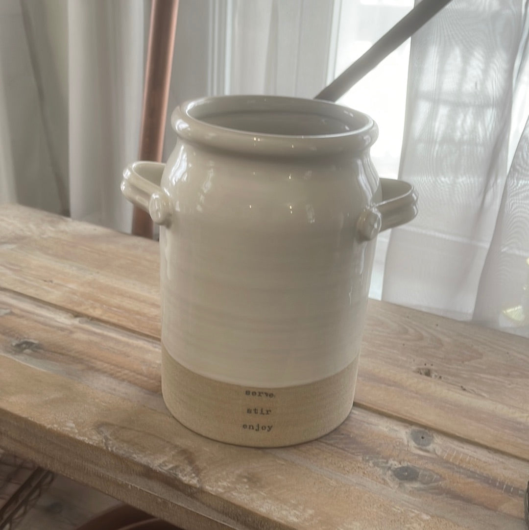 Stoneware Utensil Crock