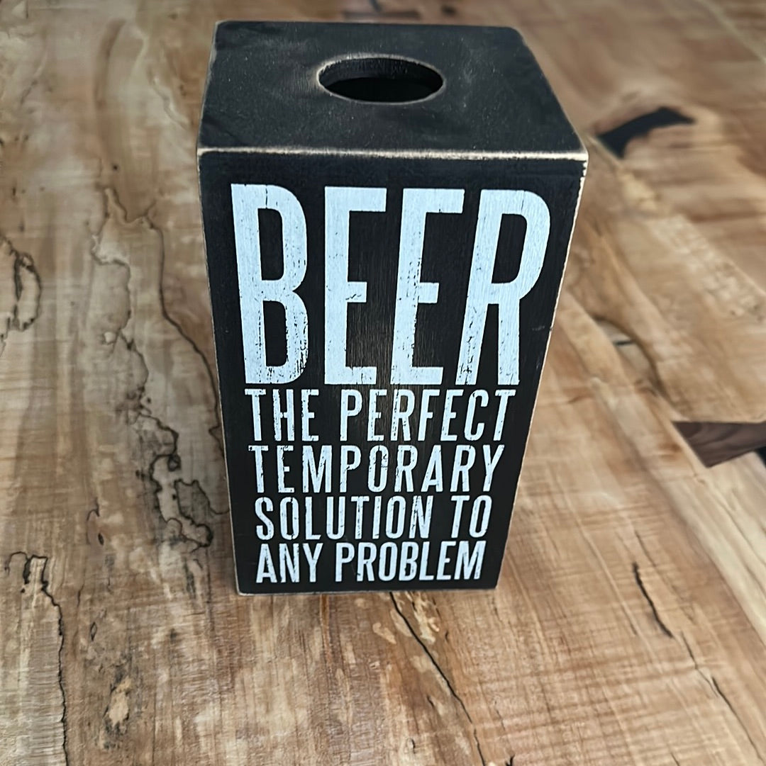 Beer cap holder