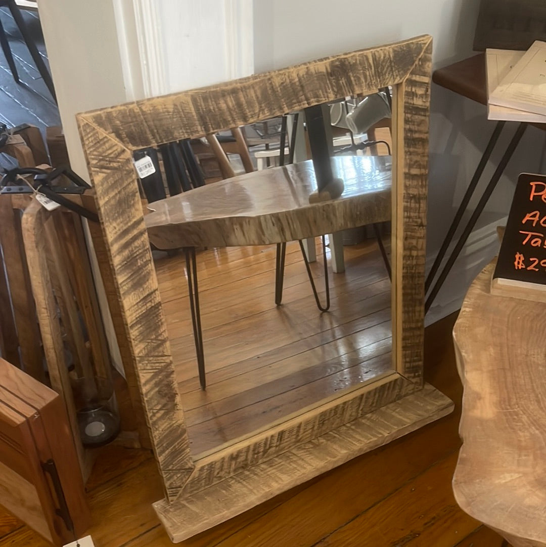 Rustic Mirror W/ Shelf