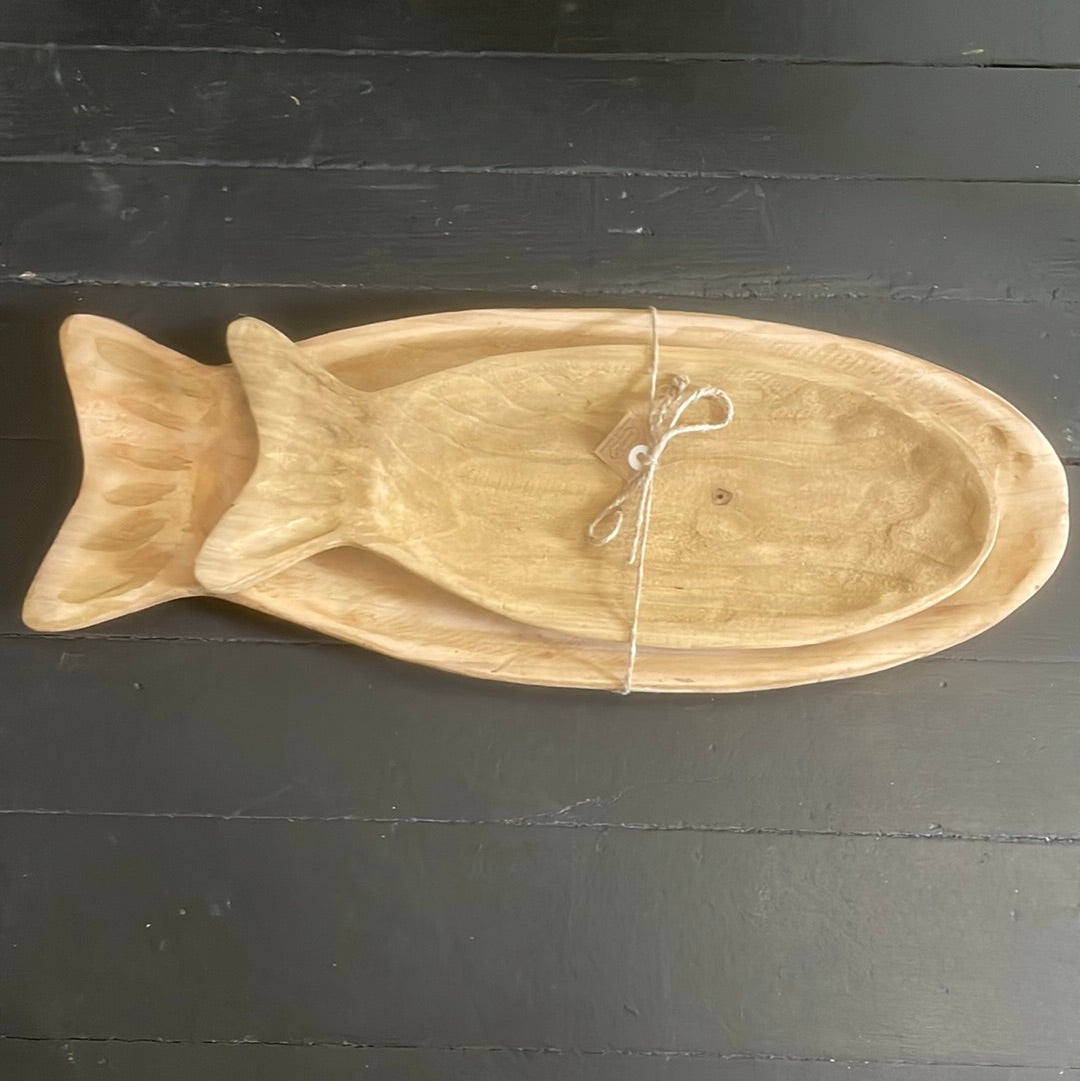 Paulownia Fish Tray Set