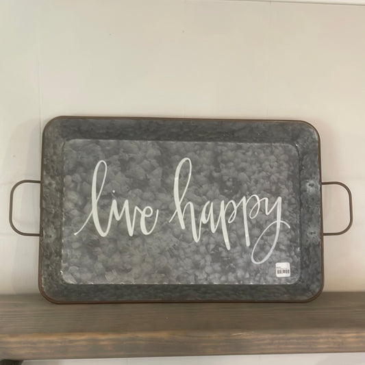 Live Happy Tray